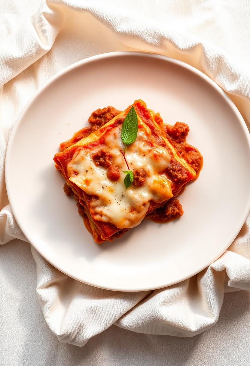 Lasaña Bolognese
