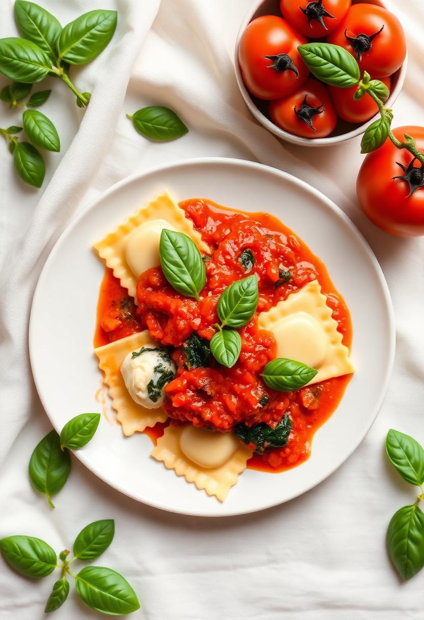 Ravioli Ricota y Espinaca